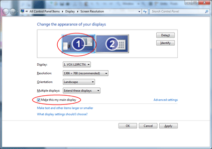 Windows 7 Display Properties